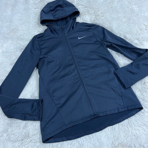 Nike Women’s Therma Core Warm Full Zip Hoodie Blue Size Medium - Picture 3 of 11